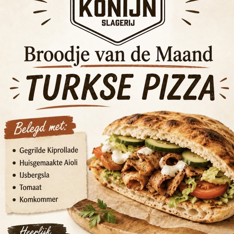 BROODJE VAN DE MAAND: TURKSE PIZZA