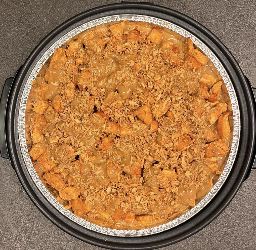 PARTYPAN KIP SATE INLEGSCHAAL